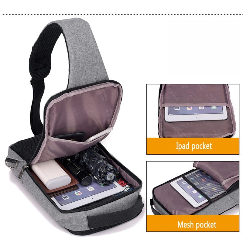 Anti-theft USB charging chest bag with you - Pro Sport Power