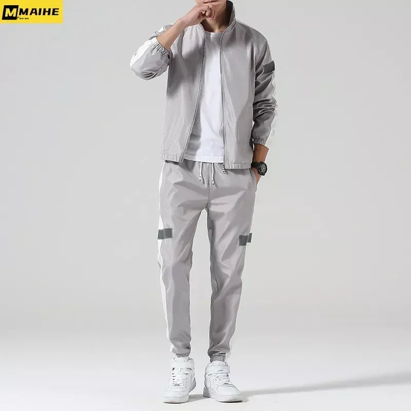 Men Tracksuit Set Male Running Jogging Sportswear - Pro Sport Power