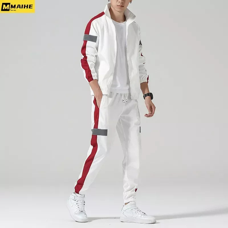 Men Tracksuit Set Male Running Jogging Sportswear - Pro Sport Power