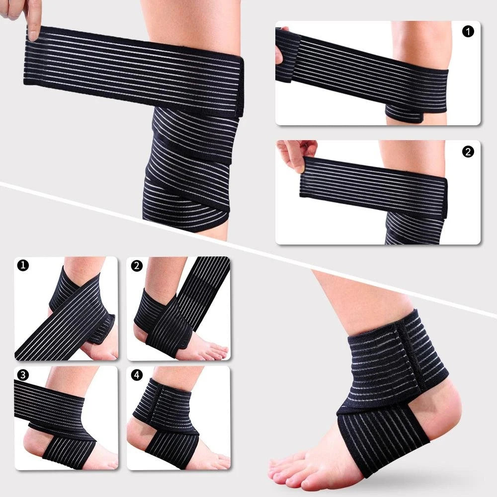 Adjustable Elastic Calf Compression Bandage for Men and Women - Pro Sport Power